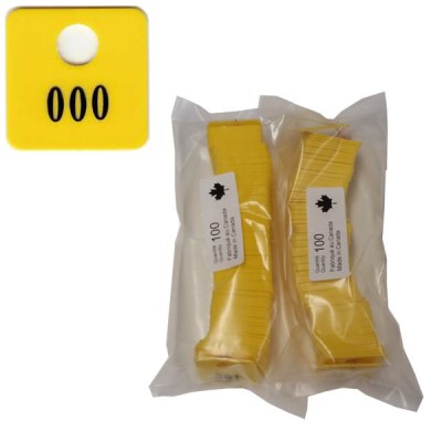 No 78 Yellow Num. 001 to 200 in Black