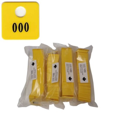 No 78 Yellow Num. 001 to 400 in Black